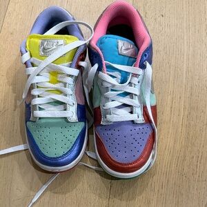 Nike Kids Colorful Sneakers - Blue, Red, Yellow, Green